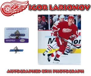 Igor Larionov Signed Detroit Red Wings 8X10 PHOTO w/COA - Russian 5 - Picture 1 of 1
