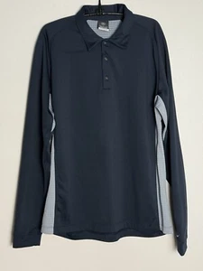 NIKE SPHERE REACT Herren Golf 1/4 Knopf Langarm Shirt Grau Einsatz Medium - Bild 1 von 10