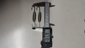 COPPIA MOLLE MOLLA INOX MARMITTA SILENZIATORE MOTO SCOOTER CROSS QUAD ATV 67MM - Foto 1 di 1