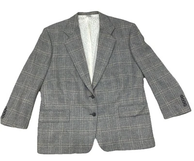 Blazer Dormeuil Pure Cashmere Gris Para Mujer Talla L (14) Personalizado Foto 1 de 4