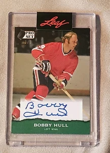 2022 Leaf Pro Set Bobby Hull Auto 3/3 #PSA-BH2 Chicago Blackhawks - Picture 1 of 3
