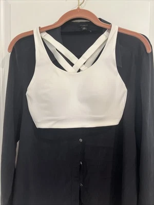 Lululemon Energy Bra High Support Adjustable Straps 34C White Wireless GREAT - Image 1 of 4