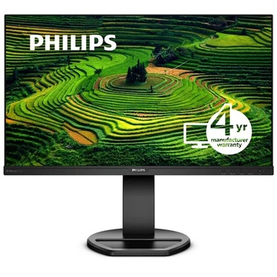 PHILIPS 241B8QJEB/17 24" FHD 1920x1080 75Hz 5ms LCD IPS Monitor - Image 1 of 3