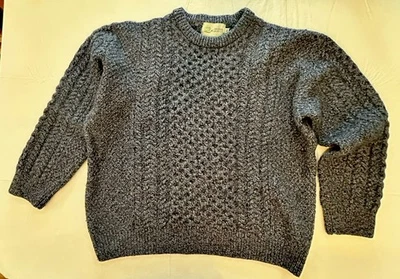 Aran Crafts Crew Neck Sweater Sz XXL Fleck Wool Green Pullover Made Ireland - Image 1 of 4