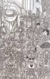 TRANSFORMERS #1 SÉPTIMA IMPRESIÓN CUBIERTA B FILYA BRATUKHIN VARIANTE EN BLANCO Y NEGRO EN MUY BUEN ESTADO/CASI NUEVO IMAGEN HOH - Imagen 1 de 1