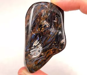 PIETERSITE Tumbled Stone - Tigers Eye, Housewarming Gift Rustic Home Decor 52343 - Picture 1 of 3