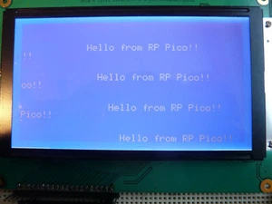 Powertip PG240128A LCD Display Panel with RP Pico code BRAND NEW! - Picture 1 of 6