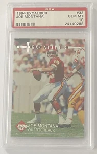 Joe Montana PSA 10 1994 Bordo da collezione Excalibur #33 - Foto 1 di 2
