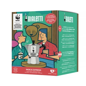 Caffettiera Bialetti Moka Express 3 tazze edizione WWF con shop bag - Foto 1 di 4