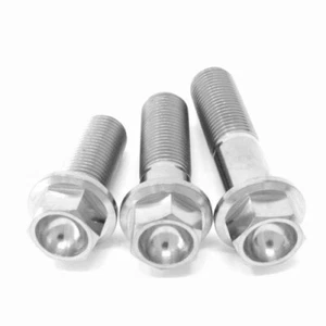 M12 Titanium Hex Flange Bolt 30 40 50 mm Screw FINE 1.25 thread CNC Gr5 Ti - Picture 1 of 2
