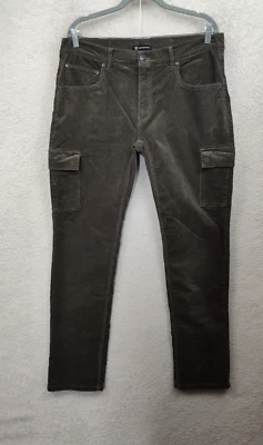 Pantalones de pana INC International Concepts 36W verde mezcla de algodón Foto 1 de 4