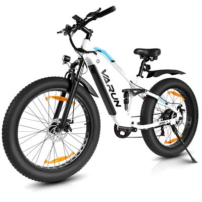 VARUN 26" Fat Tire Mountainbike Elektrofahrrad 48V 16AH E-Bike Herren Offroad Pedelec