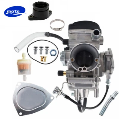 Carburador y colector de admisión para Yamaha Grizzly 400 450 Kodiak 400 450 nuevo Foto 1 de 4