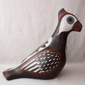 Vintage Mexican Tonala Pottery Road Runner Bird Parrot Statue Sculpture 21½” - Picture 1 of 13