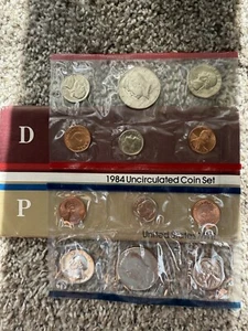 1984 P&D Mint Set Brilliant Uncirculated US with Envelope - Picture 1 of 6