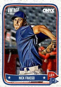 Nick Frasso RC 2024 Onyx Vintage #OVNIFR ROOKIE MLB Dodgers ID:100910 - Picture 1 of 2