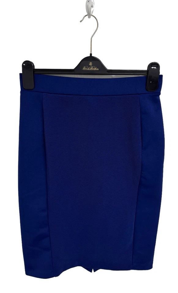 Falda lápiz para mujer Attention azul brillante cintura elástica talla M Foto 1 de 4