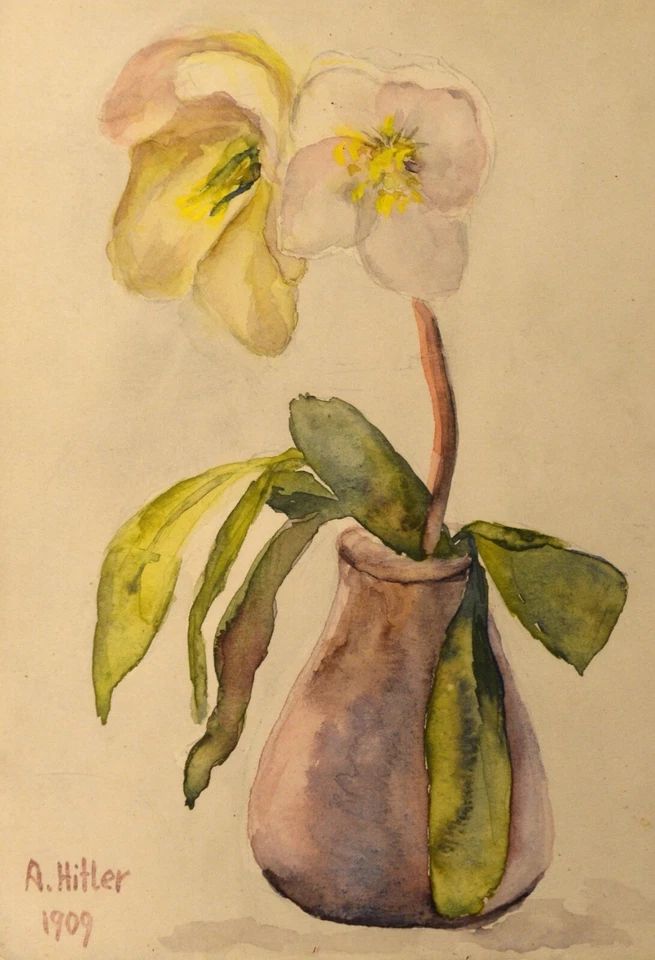 Adolf Hitler : Flower, Still Life : 1909 : Archival Quality Art Print - Image 1 of 1