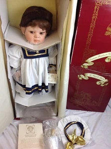 1991 Fayzah Spanos Signed Sailor Girl Doll 24" Precious Heirloom COA Ltd Edition - Picture 1 of 12