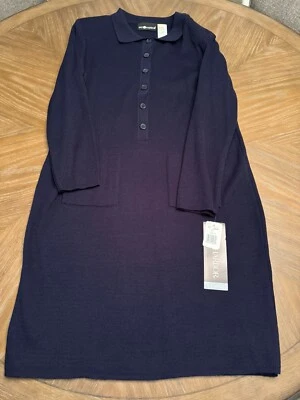 Винтажное женское платье 90-х Sag Harbor XL с длинным рукавом 100% акрил - новое с бирками - Изображение 1 из 4