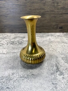 Vintage Solid Brass Vase - Picture 1 of 3