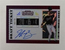 2019 Contenders Draft Picks Ticket RPS Auto Building Blocks #9 Hunter Bishop /10