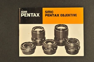 Pentax SMC-Objektive Bedienungsanleitung - Photo 1/3