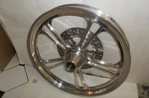 American Ironhorse AIH LoneStar Front Wheel Polished 21" New W/Rotor 3/4" Axle - Picture 1 of 7