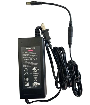 UL 12V 6A Barrel AC Adapter For EDAC EDACPOWER ELEC. EA10721A-120 Power Supply - Image 1 of 4