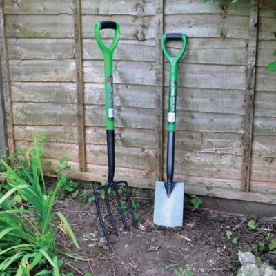 2 Piece Carbon Steel Fork and Spade Digging Set for Garden and Lawn Versatile - Image 1 of 4