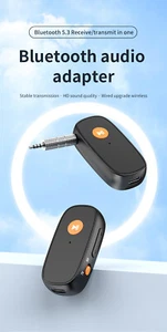 2 in 1 Bluetooth 5.3 Sender Empfänger Wireless Audio 3.5mm AUX Adapter - Afbeelding 1 van 17