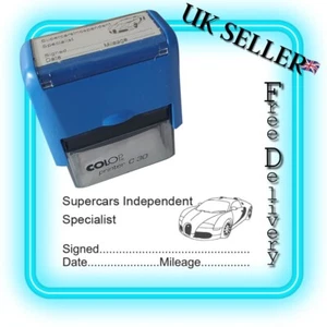 SUPERCARS SPEZIALIST____ GARAGE SELBSTBEDIENUNGSSTEMPEL GRÖSSE 47X18mm TOP QUALITÄT - Bild 1 von 2