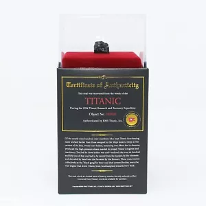 Titanic Authentic Coal in Display Case Recovered in 1994 From Authorized Seller - Picture 1 of 6