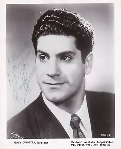 Foto firmada por Frank Guarrera ópera barítono - Imagen 1 de 1
