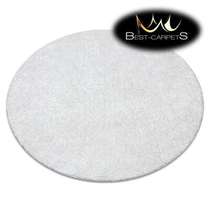 Modern CARPETS Round "SANTA FE" cream plain one colour durable Best Quality - Picture 1 of 6