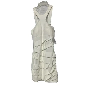 Way In NWT New Off White XS XSmall Sleveless Bodycon Mummy Dress Cocktail Party - Picture 1 of 5