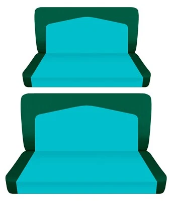 Se adapta a Buick Century 1957 4 puertas sedán/techo rígido fundas de asiento de banco delanteras y traseras Foto 1 de 3