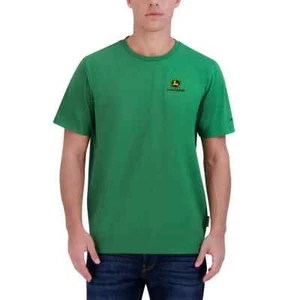 John Deere Premium Embroidered Logo T-Shirt Classic Green M-2XL - Picture 1 of 7