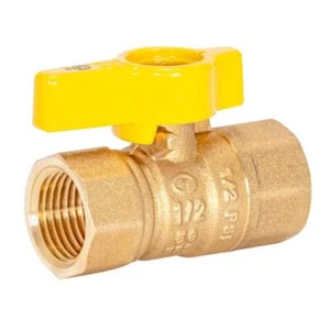 BrassCraft PSBV503-8 Brass Gas Shut Off Valve 1/2 x 1/2 in. - Picture 1 of 1