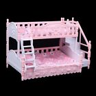 Bedroom Double Layer Dollhouse Bunk Beds Scene Model Miniature Princess Bed