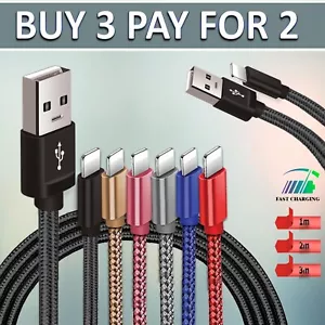 USB Cable For iPhone 7 8 6 5 x 11/11 pro Long Charger Charging Fast Lead 2m 3m - Picture 1 of 13