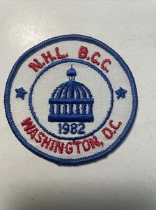 Parche vintage de hockey de Washington D.C. NHL B.C.C. 1980 - Imagen 1 de 3
