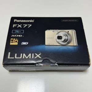 Panasonic LUMIX DMC-FX77 suede blue compact digital camera Japanese Working - Picture 1 of 15