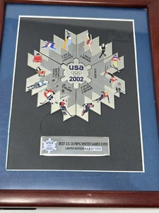 Beste USA Olympische Winterspiele aller Zeiten 2002 Limited Edition 0282/1000 gerahmt - Bild 1 von 11