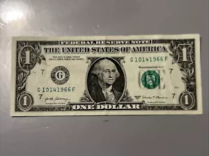 $1 BIRTHDAY / ANNIVERSARY NOTE October 14, 1966 - See Photos TRUE BIRTHDAY - Picture 1 of 2