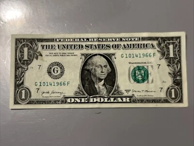 $1 BIRTHDAY / ANNIVERSARY NOTE October 14, 1966 - See Photos TRUE BIRTHDAY - Image 1 of 2