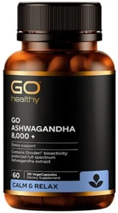 Go Healthy GO Ashawagandha 8.000+ Cápsulas Alta Potencia 60 - Calma y Relaja - Imagen 1 de 1