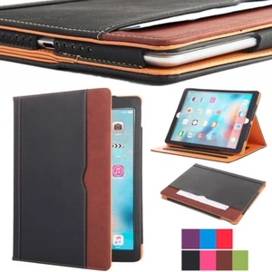 New Luxury Classic Soft Leather Smart Auto Sleep Wake Stand Case For Apple iPad - Picture 1 of 20