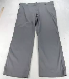 Nike Golf Pant Men 40x32 Gray Dri Fit Zip Flat Straight Golf Stretch Performance - Picture 1 of 15