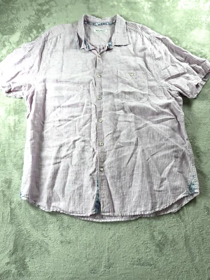 Camisa Tommy Bahama feminina XXL plus rosa. Roupa de resort de praia. Vacation Coastal - Imagem 1 de 4